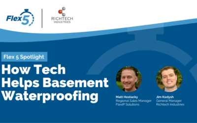 Flex 5 Spotlight: How Tech Helps Basement Waterproofing