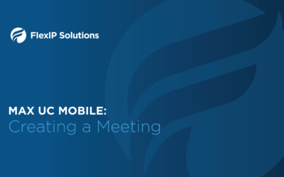 MaX UC Mobile: Creating Meetings