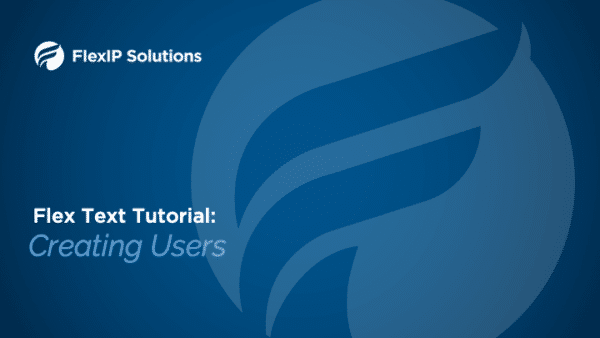 Flex Text Creating Users Title Image