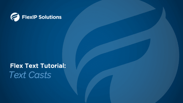 Flex Text Text Cast Tutorial Title Image