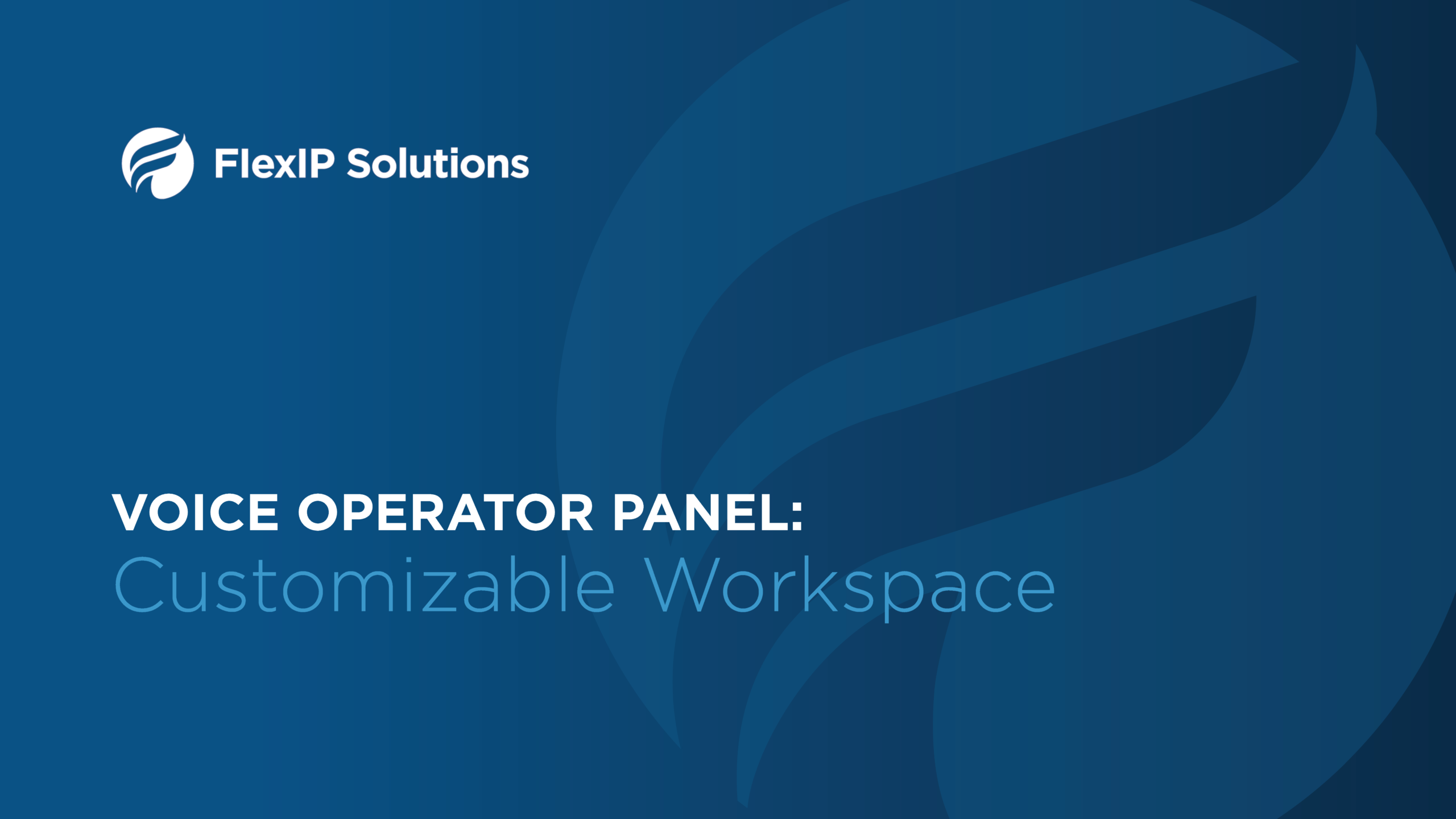 VOP Cusomizable Workspace Title Slide