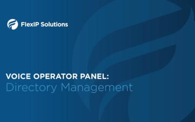 Voice Operator Panel: Directory Management