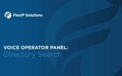 Voice Operator Panel: Directory Search