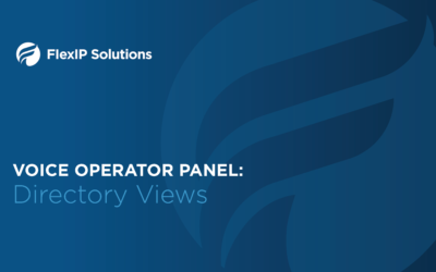 Voice Operator Panel: Directory Views